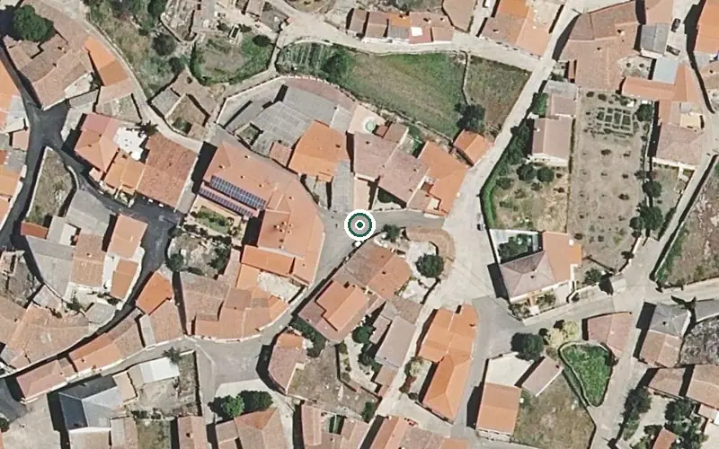 Vista aérea de la ubicación de Unidad de Estancias Diurnas Belén