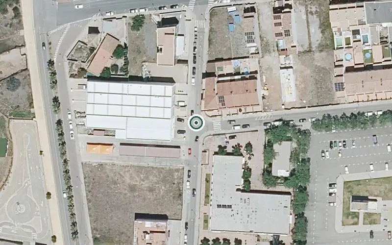 Vista aérea de la ubicación de Centro de Día para Personas Mayores Dependientes de Onda