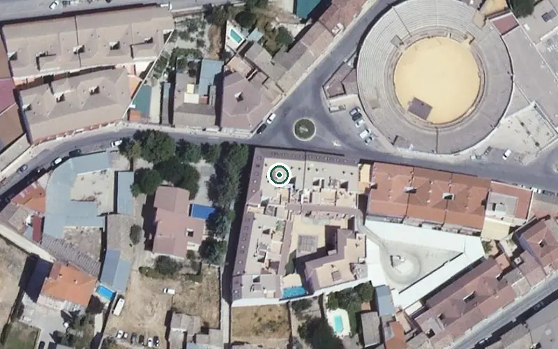 Vista aérea de la ubicación de Residencia para Personas Mayores San José