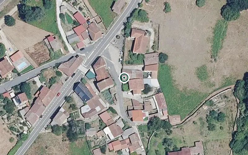 Vista aérea de la ubicación de Residencia Xeriatrica As Caldas