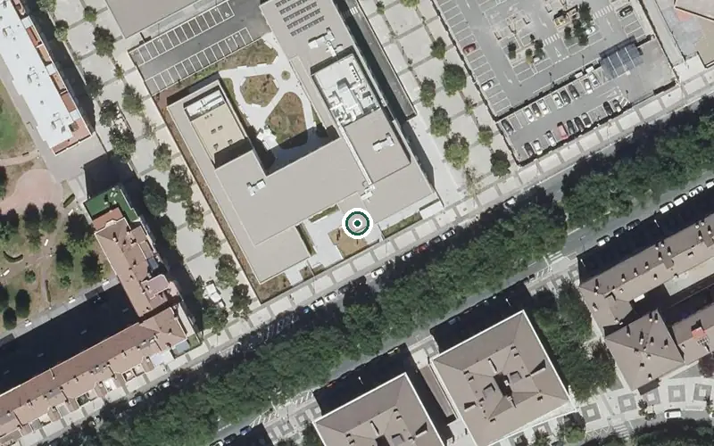 Vista aérea de la ubicación de Residencia Arabarren