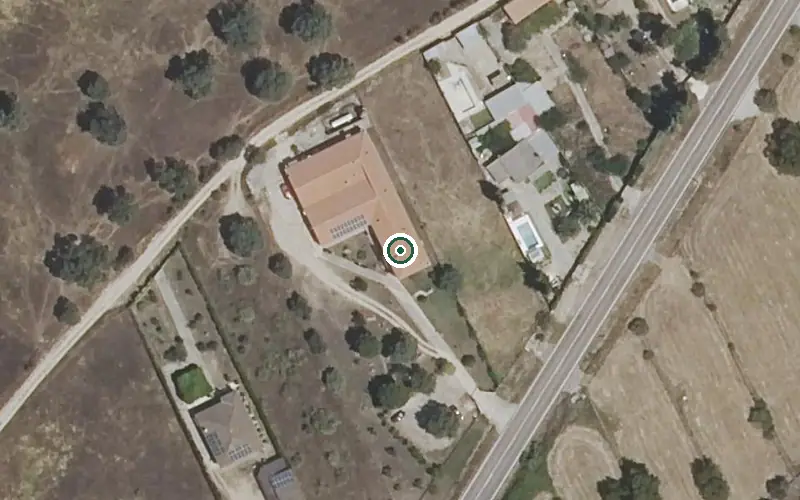 Vista aérea de la ubicación de Residencia de Mayores los Pradillos