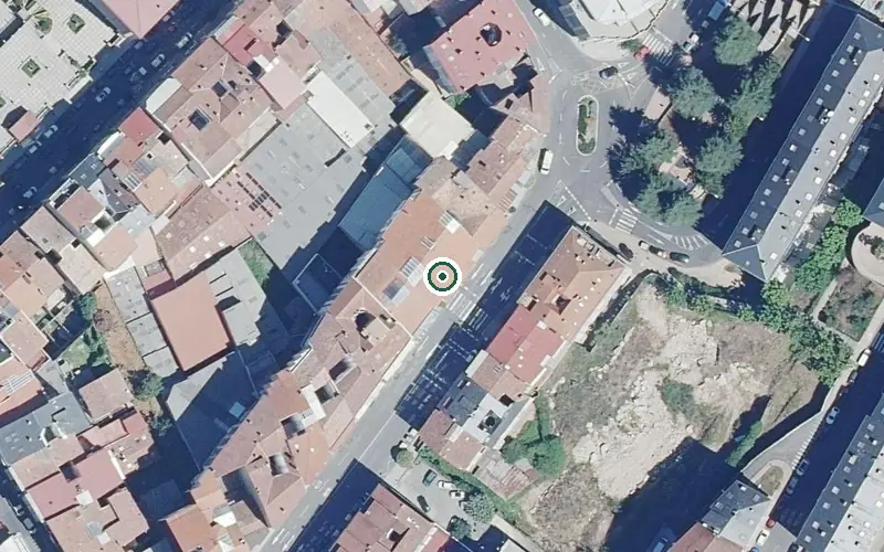 Vista aérea de la ubicación de Vivenda Comunitaria el Paseo
