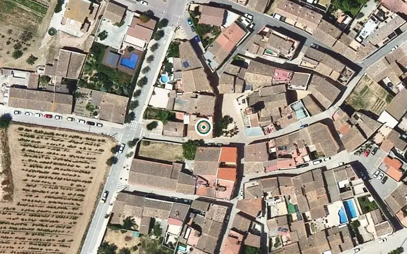 Vista aérea de la ubicación de Residència Go-ya