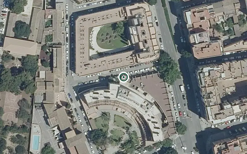 Vista aérea de la ubicación de Residencia de ancianos Sa Riera en Palma