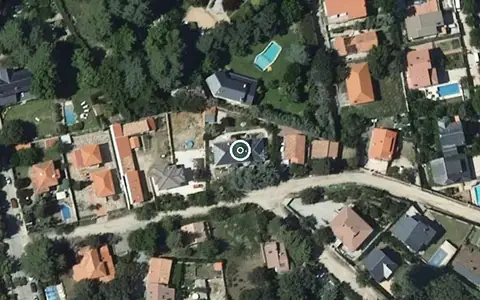 Vista aérea de la ubicación de Residencia El Carmen