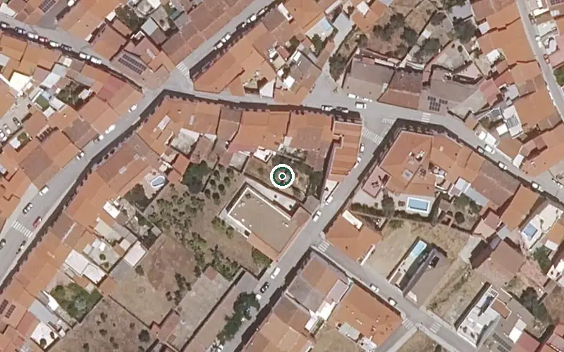 Vista aérea de la ubicación de Centro de Día de Hornachos