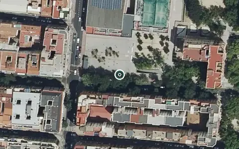 Vista aérea de la ubicación de Centro de Día Municipal Arganzuela