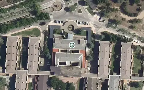 Vista aérea de la ubicación de Centro Asistencial Doctor Villacian