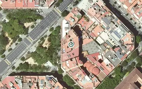 Vista aérea de la ubicación de Residència Geriàtrica La Pau