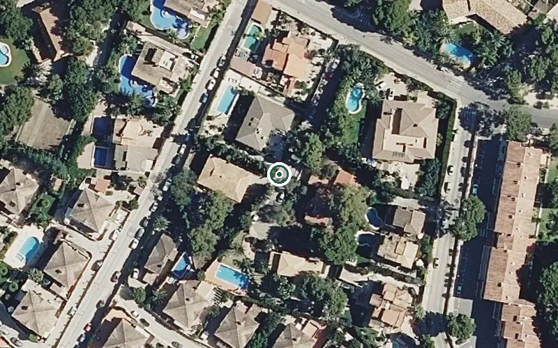 Vista aérea de la ubicación de Residencia Geriátrica Ciudad Patricia
