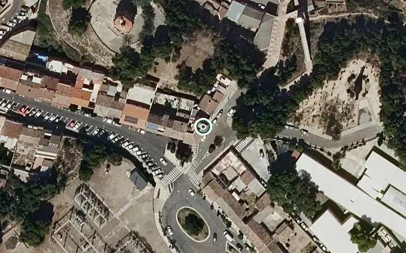 Vista aérea de la ubicación de Centro Solera Torre Monreal