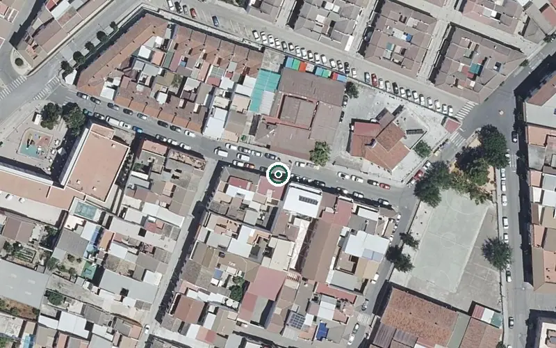 Vista aérea de la ubicación de Centro de Día para Mayores Afademon