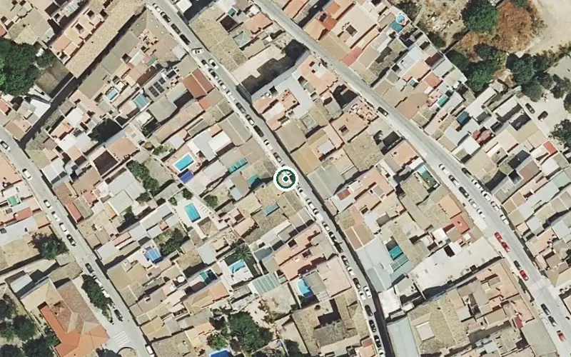 Vista aérea de la ubicación de Vivienda Tutelada Municipal para Mayores