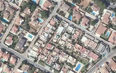 Vista aérea de la ubicación de Centro Residencial los Olivos
