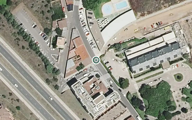 Vista aérea de la ubicación de Residencia Personas Mayores San Gregorio