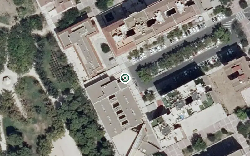 Vista aérea de la ubicación de Residencia de Ancianos Parque Dorado III