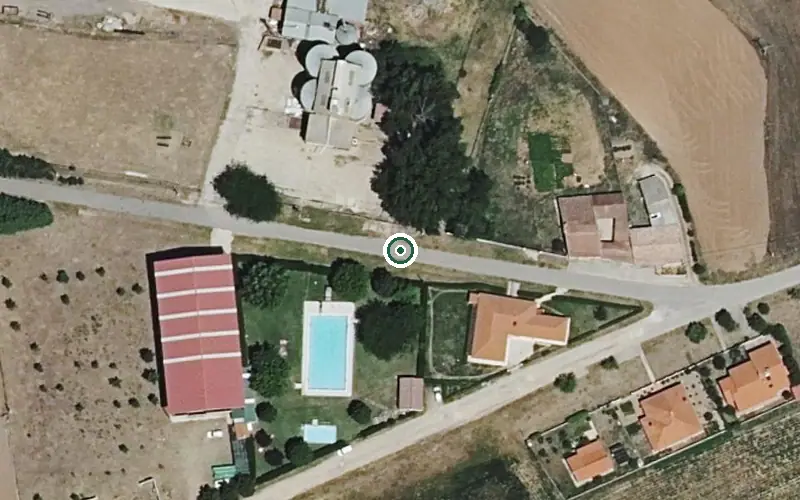 Vista aérea de la ubicación de Casa Asistida de Personas Mayores