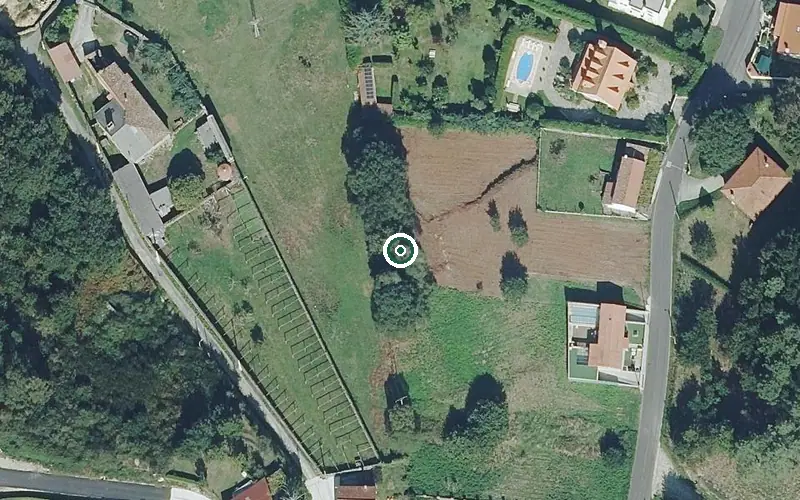 Vista aérea de la ubicación de Residencia Complexo Xerontoloxico O Castro
