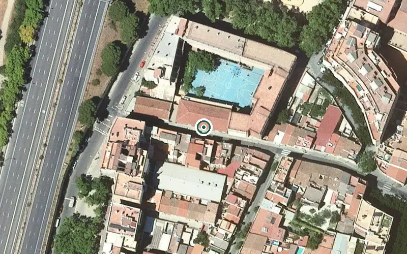 Vista aérea de la ubicación de Centre de dia Patronat Casa Asil de Sant Andreu de Palomar
