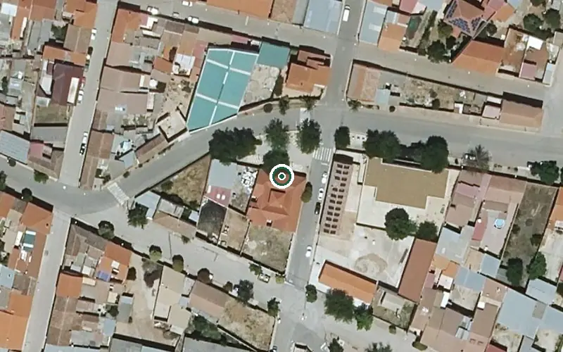 Vista aérea de la ubicación de Vivienda Municipal de Mayores