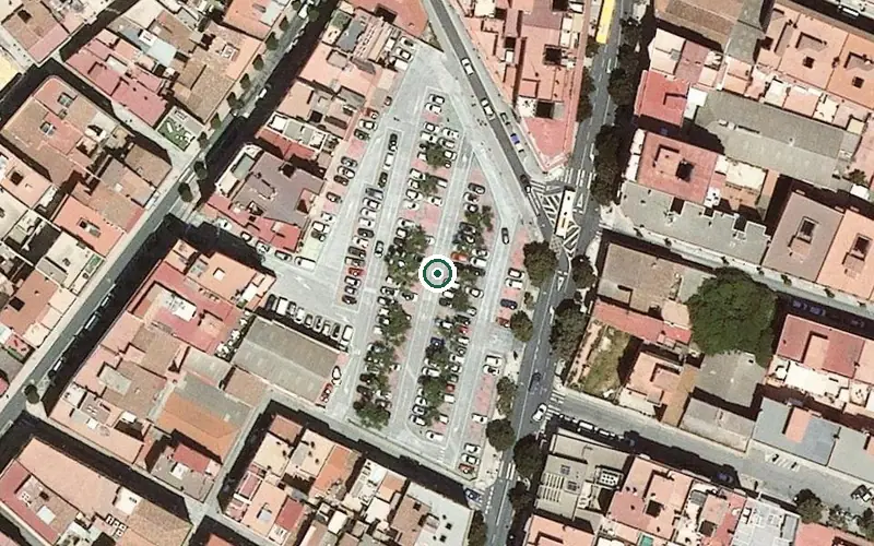 Vista aérea de la ubicación de Residencia San Jaime