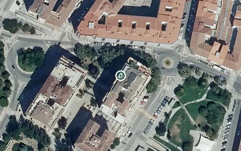 Vista aérea de la ubicación de Centro de Día El Vergel