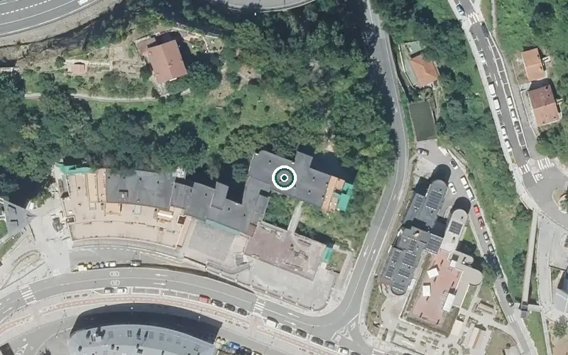 Vista aérea de la ubicación de Residencia Egogain Egoitza