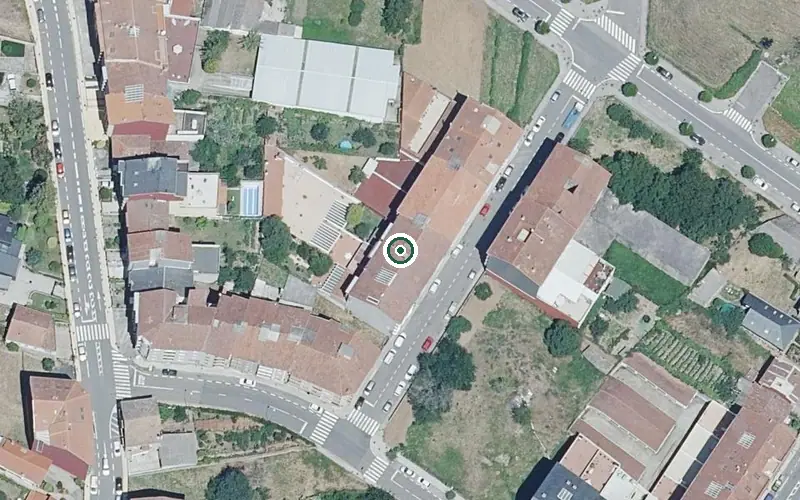 Vista aérea de la ubicación de Centro de Día para Persoas Maiores Agarimo Celanova