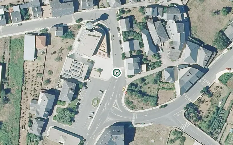 Vista aérea de la ubicación de Residencia para Persoas Maiores Ribas de Sil
