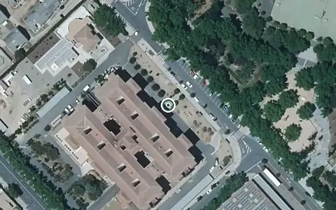 Vista aérea de la ubicación de Residencia de Mayores Gregorio Marañon