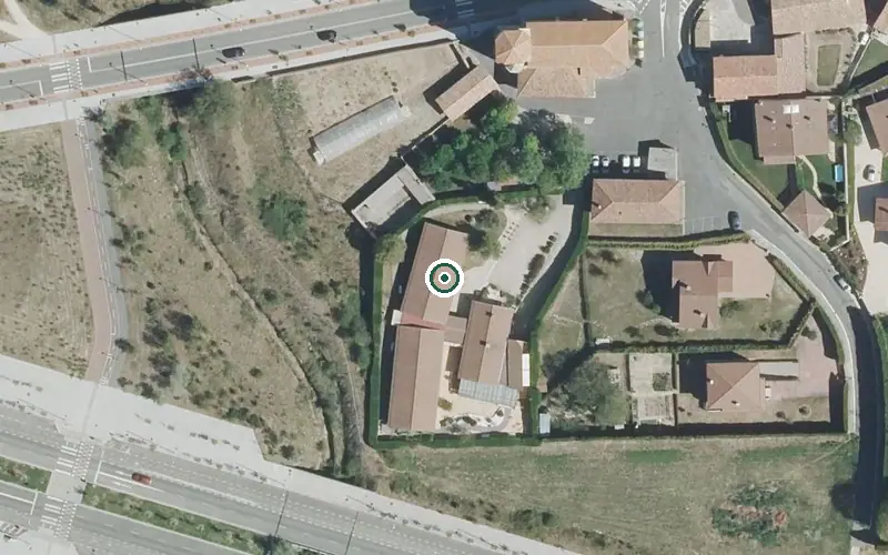 Vista aérea de la ubicación de Residencia Lovi Egoitza