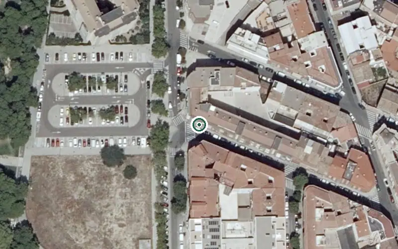 Vista aérea de la ubicación de Residencia de Ancianos Parque Tio Jorge