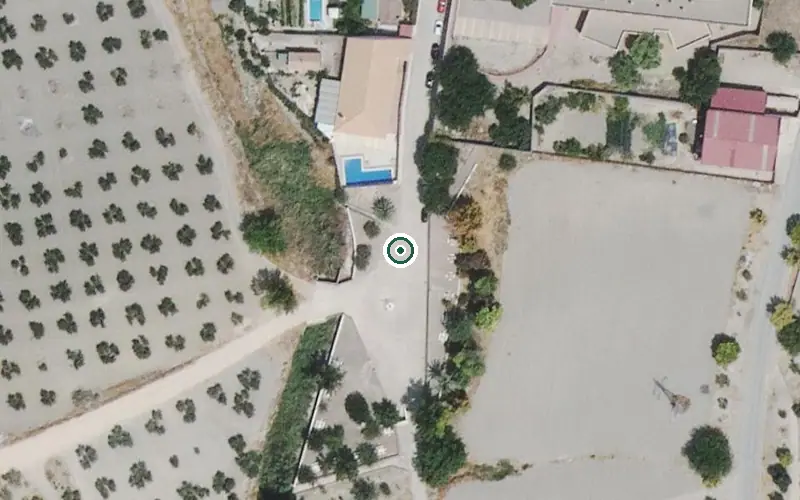 Vista aérea de la ubicación de Residencia para Personas Mayores Juan Zarrias