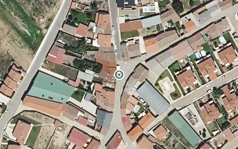 Vista aérea de la ubicación de Residencia para Personas Mayores las Azucenas