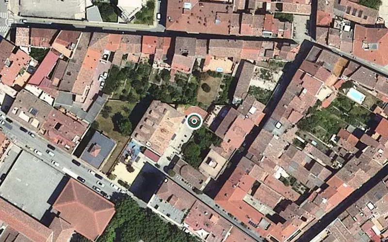 Vista aérea de la ubicación de Residència la Tardor