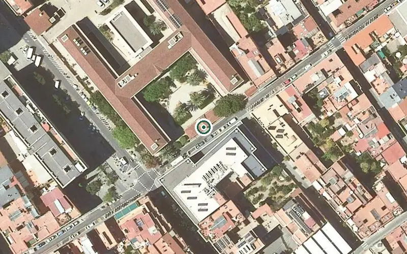 Vista aérea de la ubicación de Asilo de Ancianos Hermanitas de los Pobres Sant Salvador