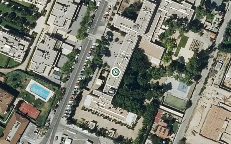 Vista aérea de la ubicación de Residencia Bouco Madrid Valdemarín