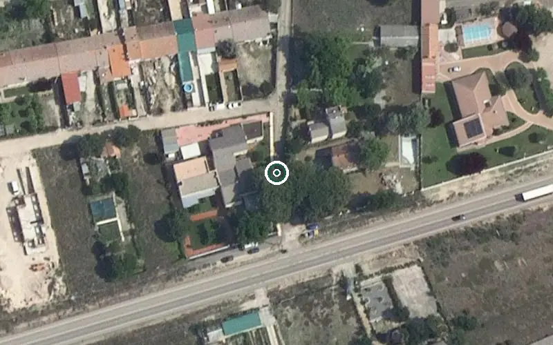 Vista aérea de la ubicación de Residencia de Personas Mayores Virgen de Duero