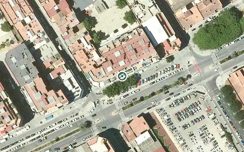 Vista aérea de la ubicación de Centre de dia Món Barnasalut