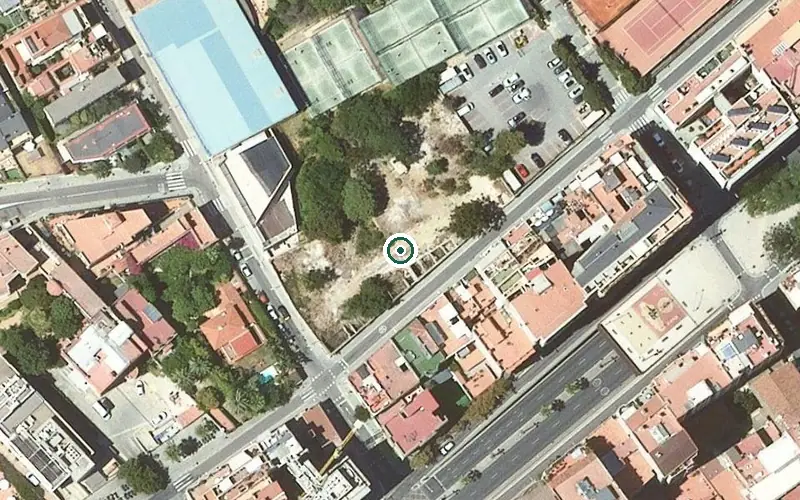 Vista aérea de la ubicación de Domusvi Gracia