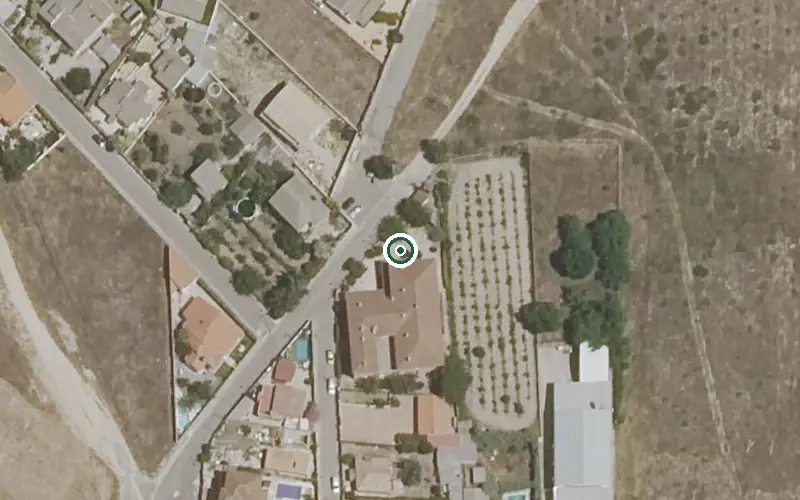Vista aérea de la ubicación de Residencia de Mayores el Carmen