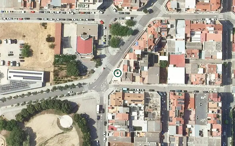 Vista aérea de la ubicación de Residència Geriàtrica Adana