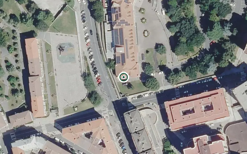 Vista aérea de la ubicación de Residencia Ancianos Otxandio Egoitza
