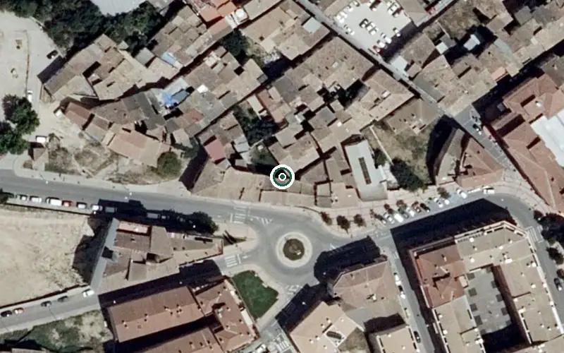 Vista aérea de la ubicación de Residencia Hogar Padre Saturnino López Novoa