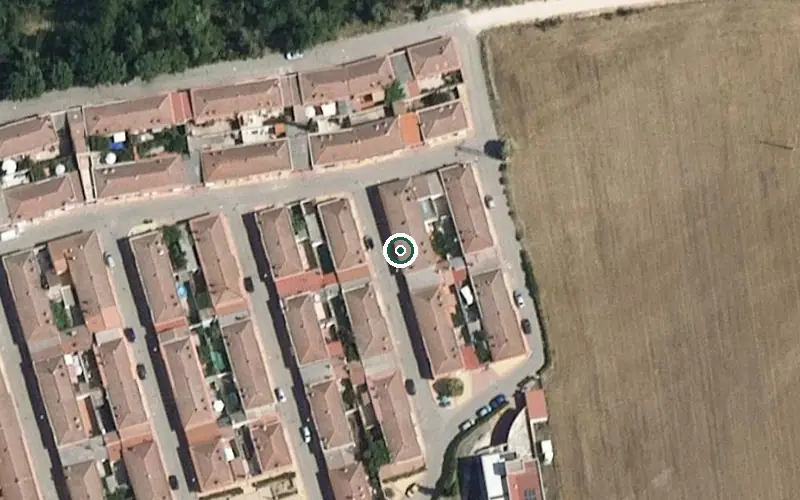 Vista aérea de la ubicación de Residencia de Personas Mayores San Millan