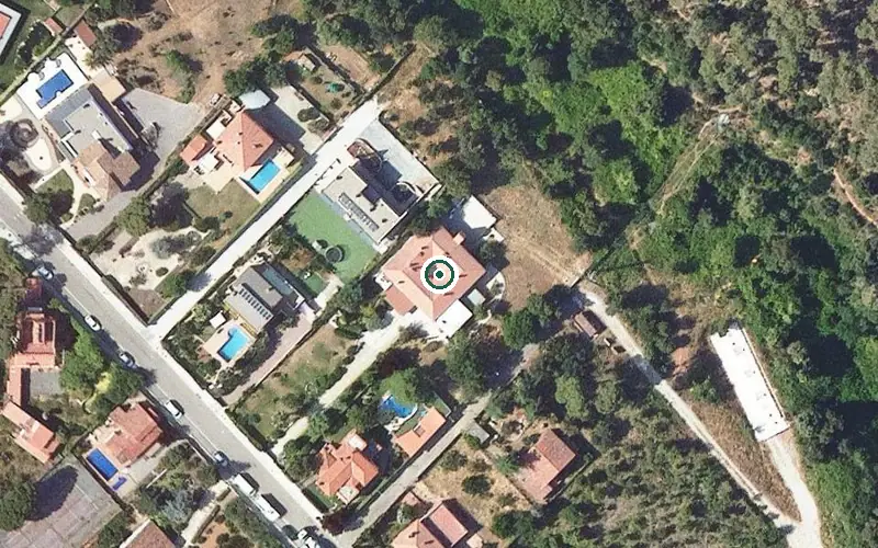 Vista aérea de la ubicación de El Pinar Geriàtrics Terrassa