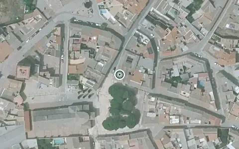 Vista aérea de la ubicación de Vivienda Municipal de Mayores de Alcazar de San Juan