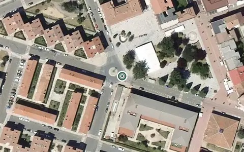 Vista aérea de la ubicación de Residencia de Personas Mayores Centro Asistencial Sociosanitario