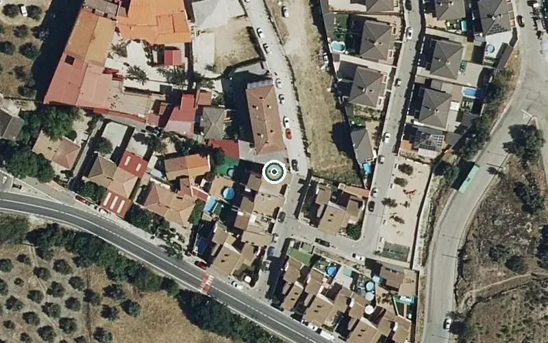 Vista aérea de la ubicación de Residencia Maravillas
